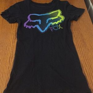 Purple, Blue, and Green Fox Shirt